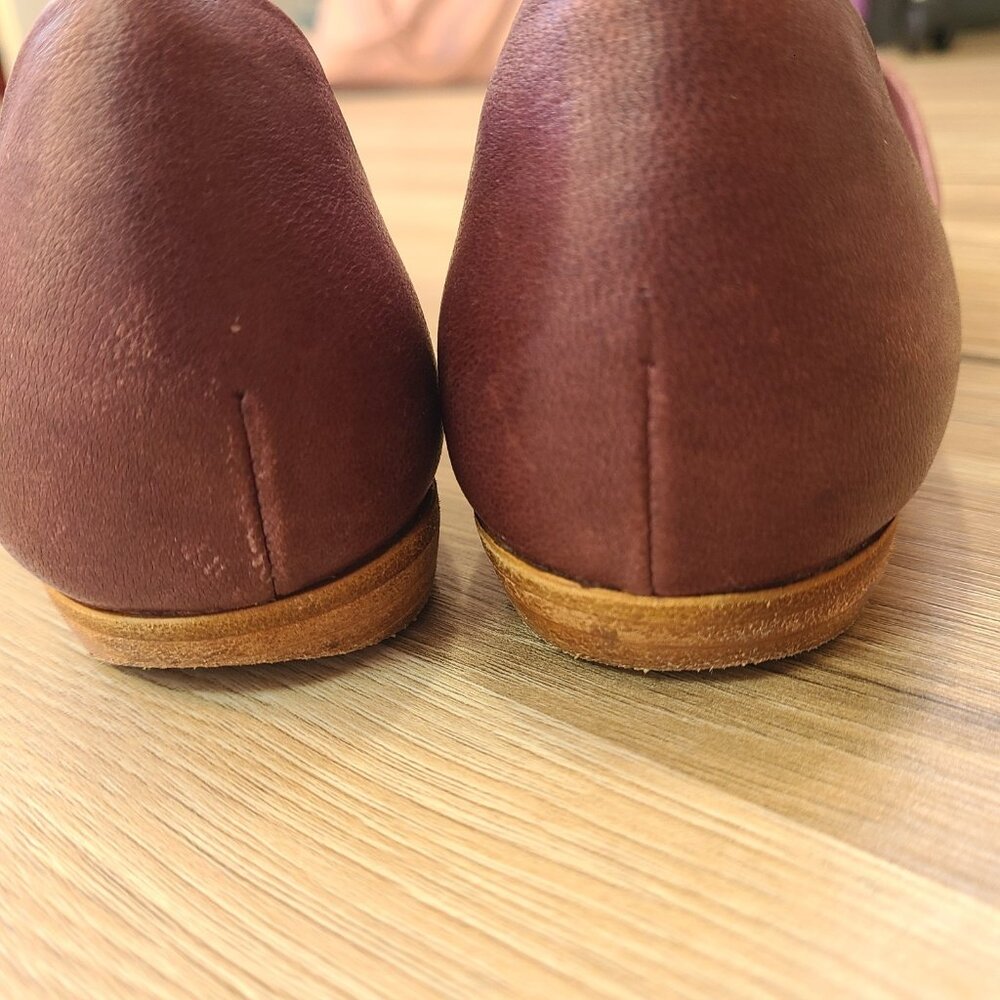 Coclico HENRI FLATS Mauve Leather Slip on Shoes Women’s Size 37/ 6.5 - Picture 3 of 10